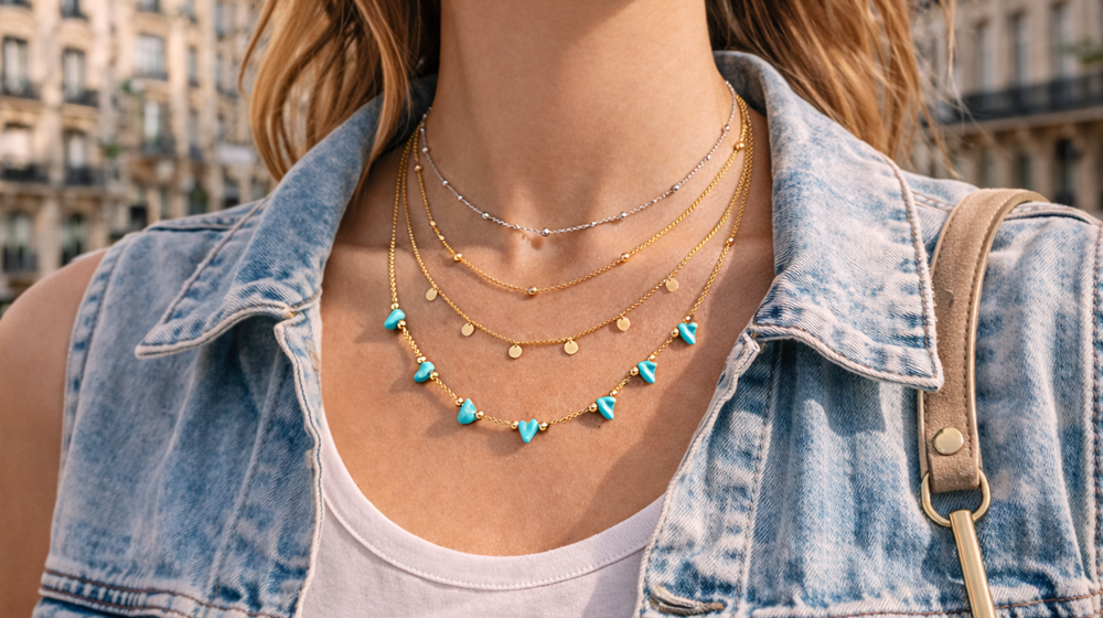 Řetízky s minerály s ozdobami